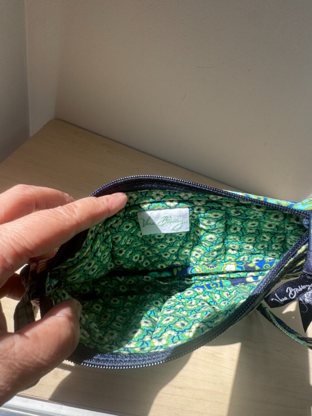 Vera Bradley Frannie Baguette Crossbody – Blue Green Paisley Y2K 🔥 - Picture 13 of 14